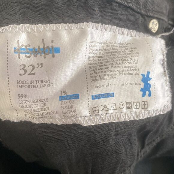 Ksubi Krow Black High Logo Skinny Denim Jeans Size 32x32 - Picture 9 of 10